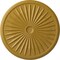 Ekena Millwork Leandros Ceiling Medallion (Fits Canopies up to 5"), 33 1/8"OD x 3 1/2"ID x 1 3/8"P, Iridescent Gold CM33LEIGS - alternate 1